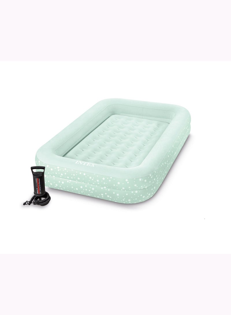 INTEX Kidz Travel Bed Set with Hand Pump - Perfect for Kids 3-6 Years Old  - Image 1
