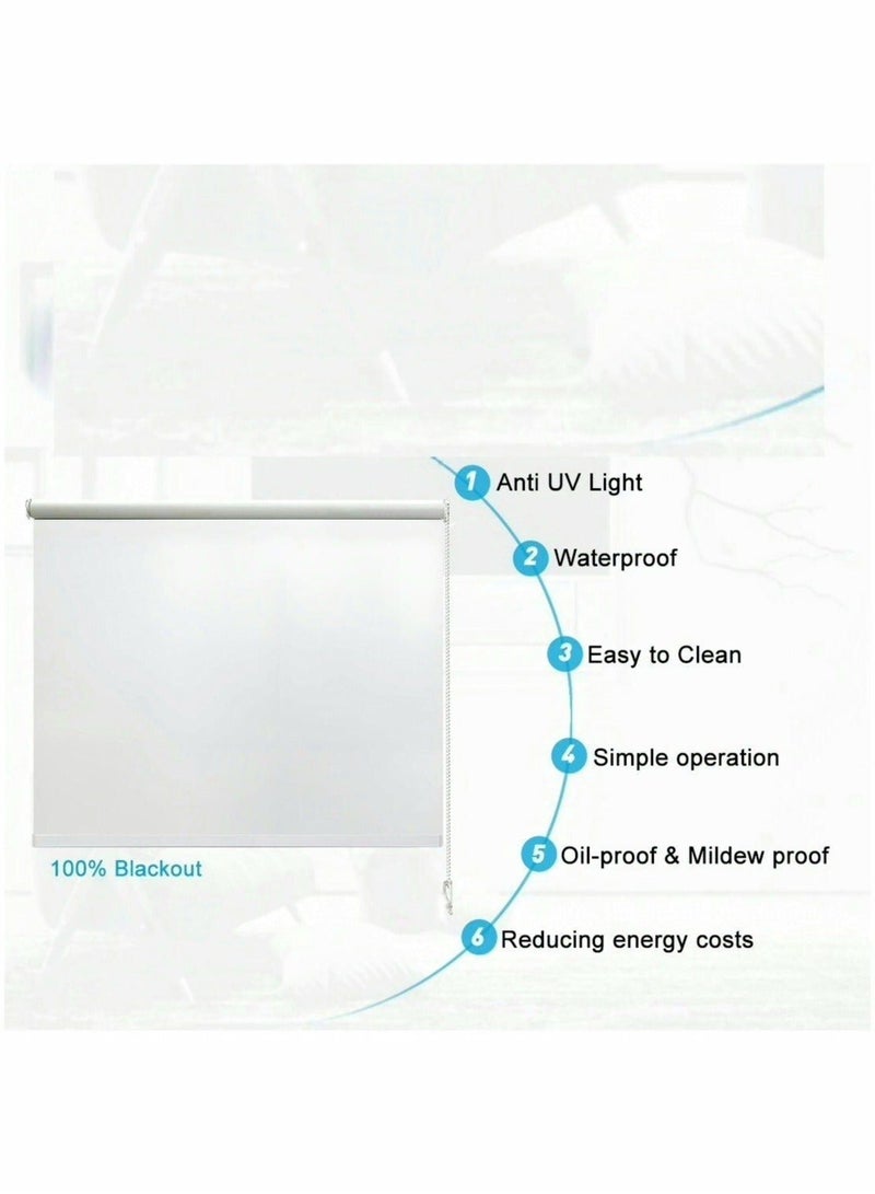 ستارة رول حاجبة للضوء بنسبة 100% مقاس طول 200 سم*عرض 150 سم - Image 2