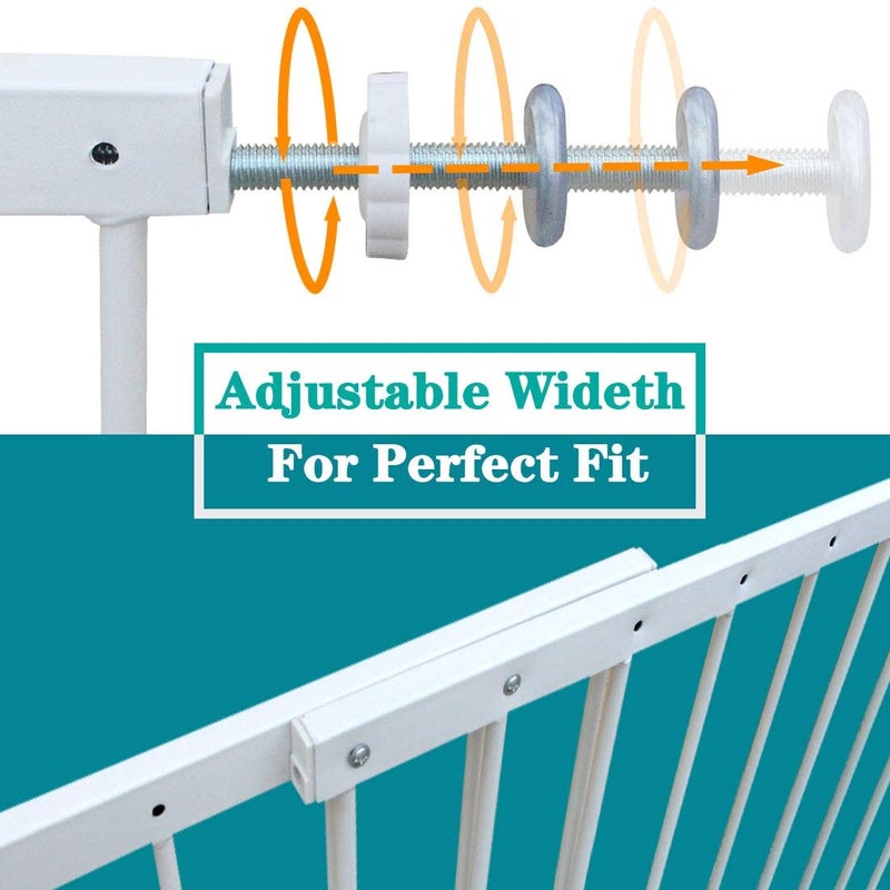 Fairy Baby Window Guards for Children, Adjustable Wide Child Safety Window Guard Bars Prevents Accidental Falls, Home Security Childproof Interior Bar Guard for Windows Wide 31.49"-36.22"(1 Panel) - Image 4