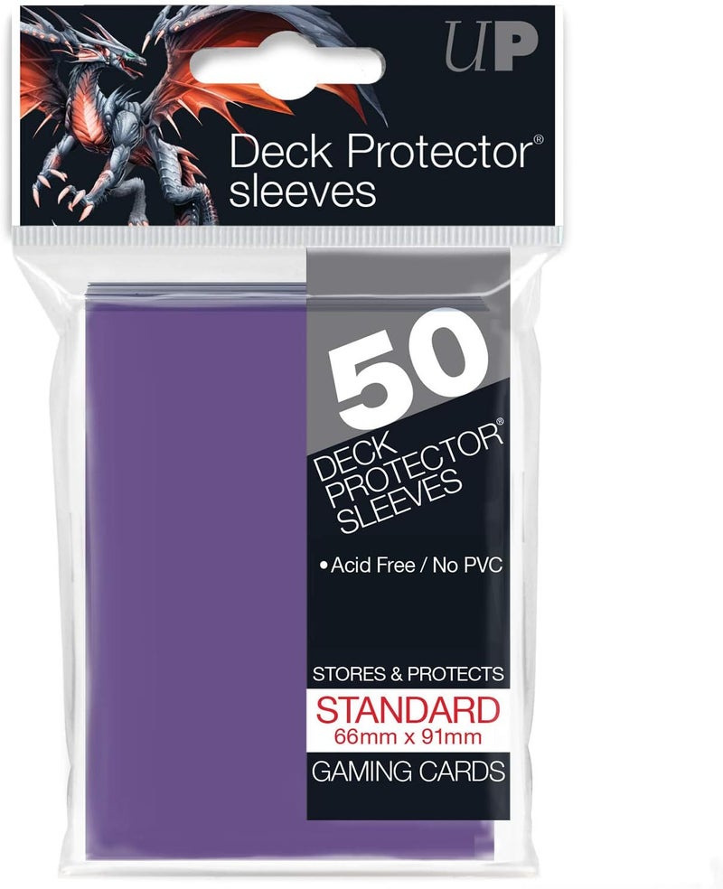 Ultra Pro Deck Protector Sleeves - Purple (50 Count) for Gaming Cards
