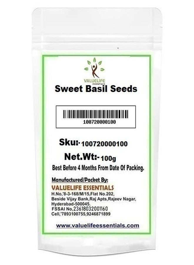 Value Life Essentials Valuelife Sweet Basil Seeds (Sabja) 100g - Image 2