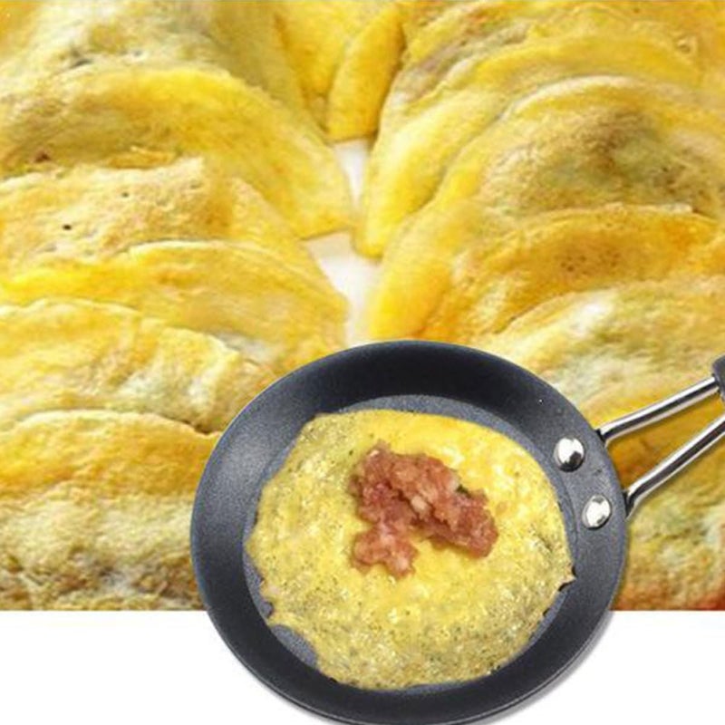 KICHOUSE Non-stick Mini Frying Pan 12cm Omelette Pan with Bakelite Handle, Small Egg Pancake Cooking Skillet for Home and Restaurant Use - Image 3