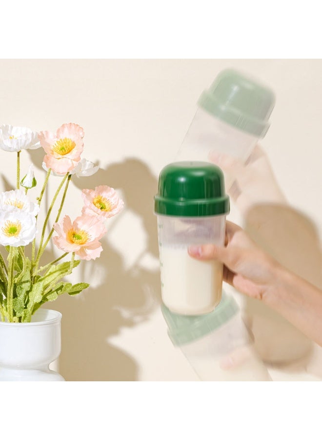 قارورة خفق رياضية 550 مل، شفافة مع مقاييس، زجاجة مياه محمولة من البلاستيك، كوب بروتين، كوب مخفوق الحليب، زجاجة مشروبات متعددة الاستخدامات، مناسبة لمسحوق الحليب، القهوة، المخفوقات، المشروبات الباردة، ماء الليمون، الشاي العشبي، زجاجة مياه رياضية، مع ملعقة منزلقة واحدة - Image 4