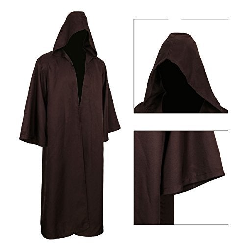 Gothden Golden Service Adult Halloween Costume Tunic Hoodies Robe Cosplay Capes - Image 4