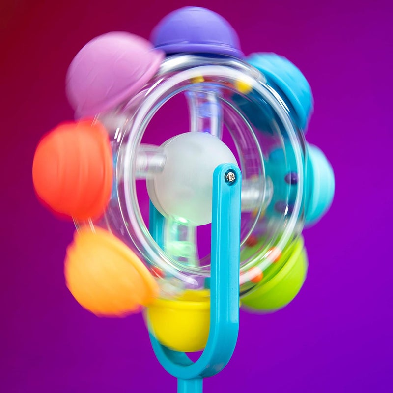 Sassy Light Up Rainbow Wheel Tray Toy, Multi - Image 5