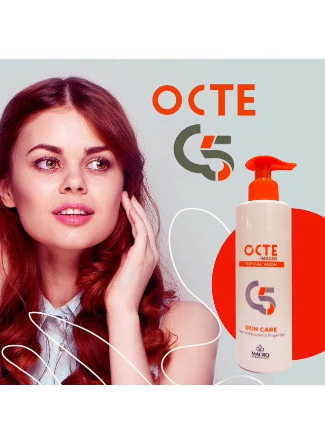 ماكرو أوكتي غسول موضعي بخصائص مضادة للبكتيريا 250 مل - Image 3