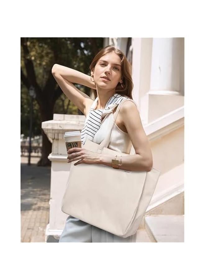 Arabest Tote Bag For Women, Travel Work Tote with Zipper Fits 14'' Laptop, Large Shoulder Handbag, Carry on Bag for Teacher Nurse Gym  - Image 2