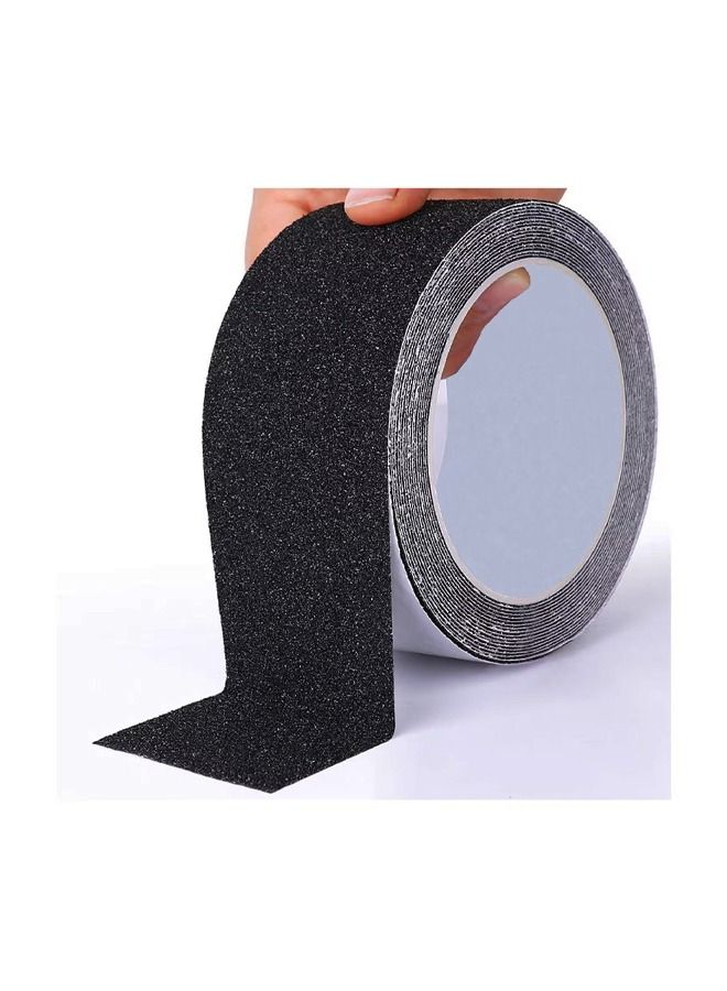 Grip Tape - Heavy Duty Anti Slip Tape for Stairs Outdoor/Indoor Waterproof 5M Long 5CM Wide Each Roll Safety Non Slip Skid Roll for Stair Steps Ramp Traction Tread Staircases Adhesive Strips Black - Image 1