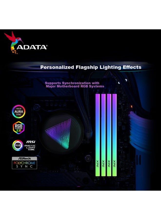 Adata 16gbKit Ddr4 3600mhz Desktop Memory Module Xpg Spectrix D35g Glazed White Gaming Rgb Memory Module - Image 2
