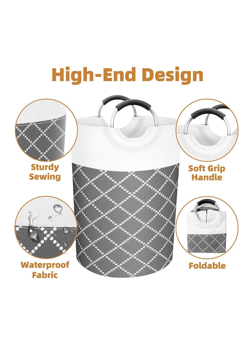 Arabest 82L Laundry Basket,2 Pack Waterproof Laundry Hamper, Collapsible Laundry Bag with Comfortable Curved Handle - Image 4