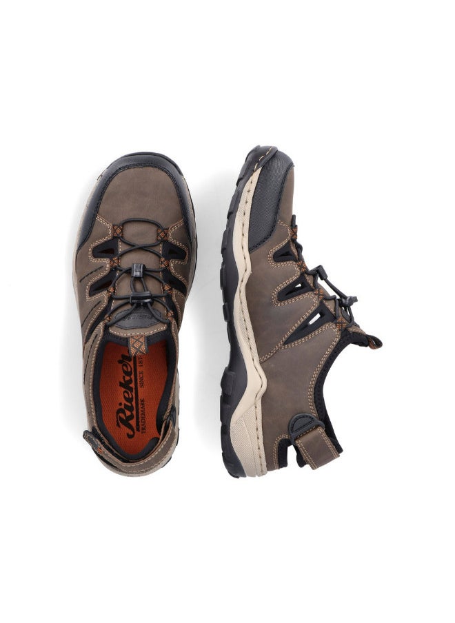 rieker 116-1179 Rieker Mens Casual Shoes Evolution 08085-24 Black / Brown  - Image 2