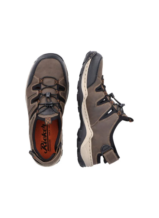 rieker 116-1179 Rieker Mens Casual Shoes Evolution 08085-24 Black / Brown