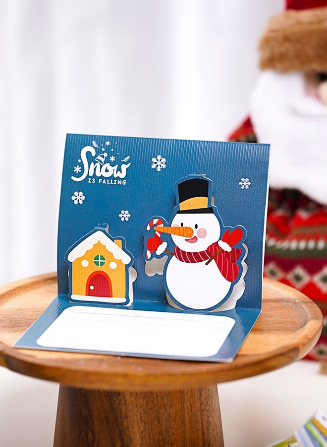 Greeting Cards 6 Styles 18 Pieces 3D Christmas Cards Stereo Cards Holiday Postcards Handmade Holiday Christmas Cards and Envelopes - Image 4