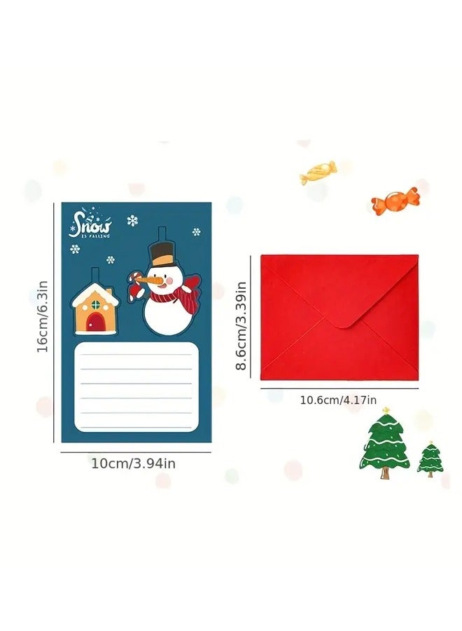 Greeting Cards 6 Styles 18 Pieces 3D Christmas Cards Stereo Cards Holiday Postcards Handmade Holiday Christmas Cards and Envelopes - Image 3