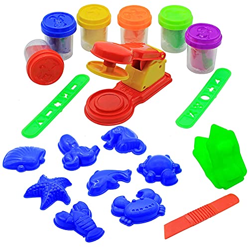 Ekta Ekta Fun-Doh Super Dough Factory Kids Playing Modelling Clay Set - Multicolor - Image 2