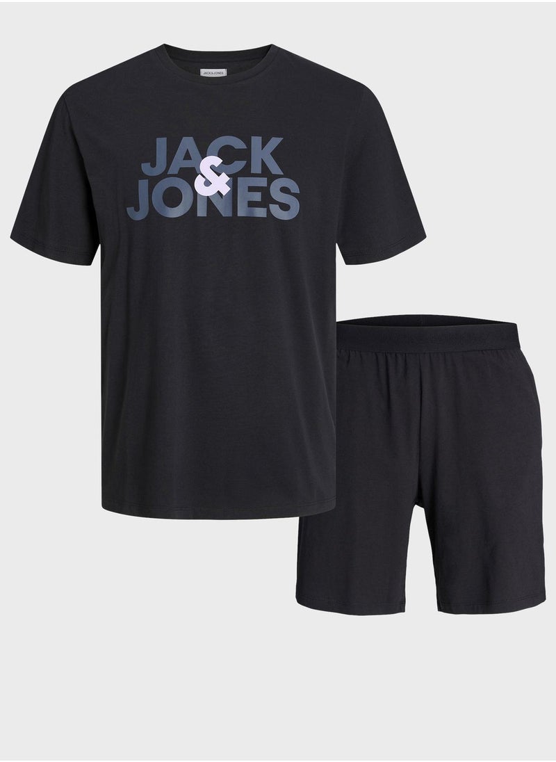 Jack & Jones Junior - Youth Logo T-Shirt & Shorts Set - Image 1