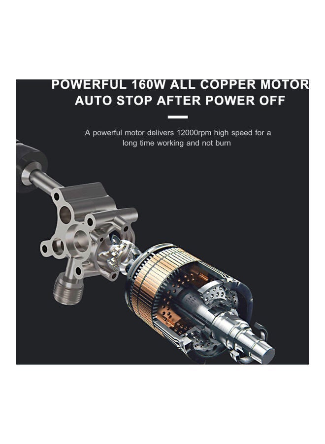 15A Cordless Handheld Wireless Pressure Washer – 30Bar High-Pressure Cleaner in Black – Portable Power Washer with Rechargeable Battery, Compact Design (30x12x25cm) – Ideal for Cars, Bikes & Outdoor Use - Image 4