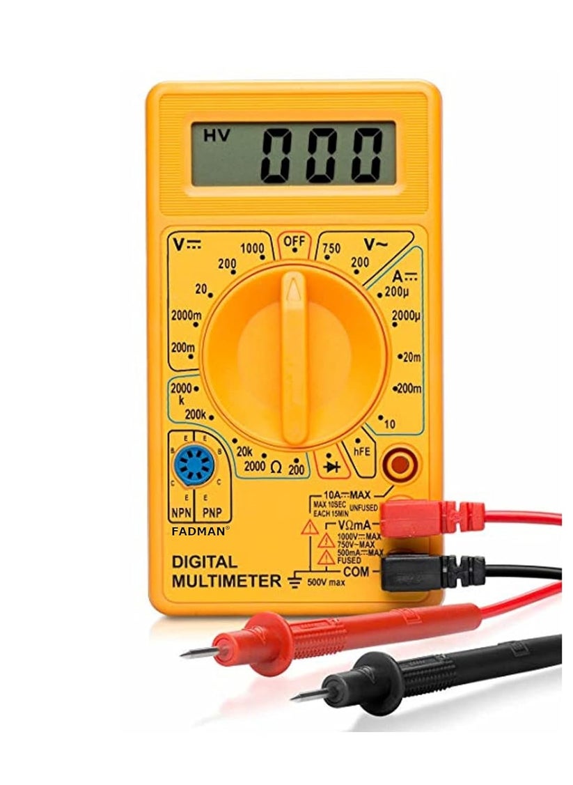 Fadman Fadman Fd11 Digital Multimeter Yellow Battery_powered  - Image 1