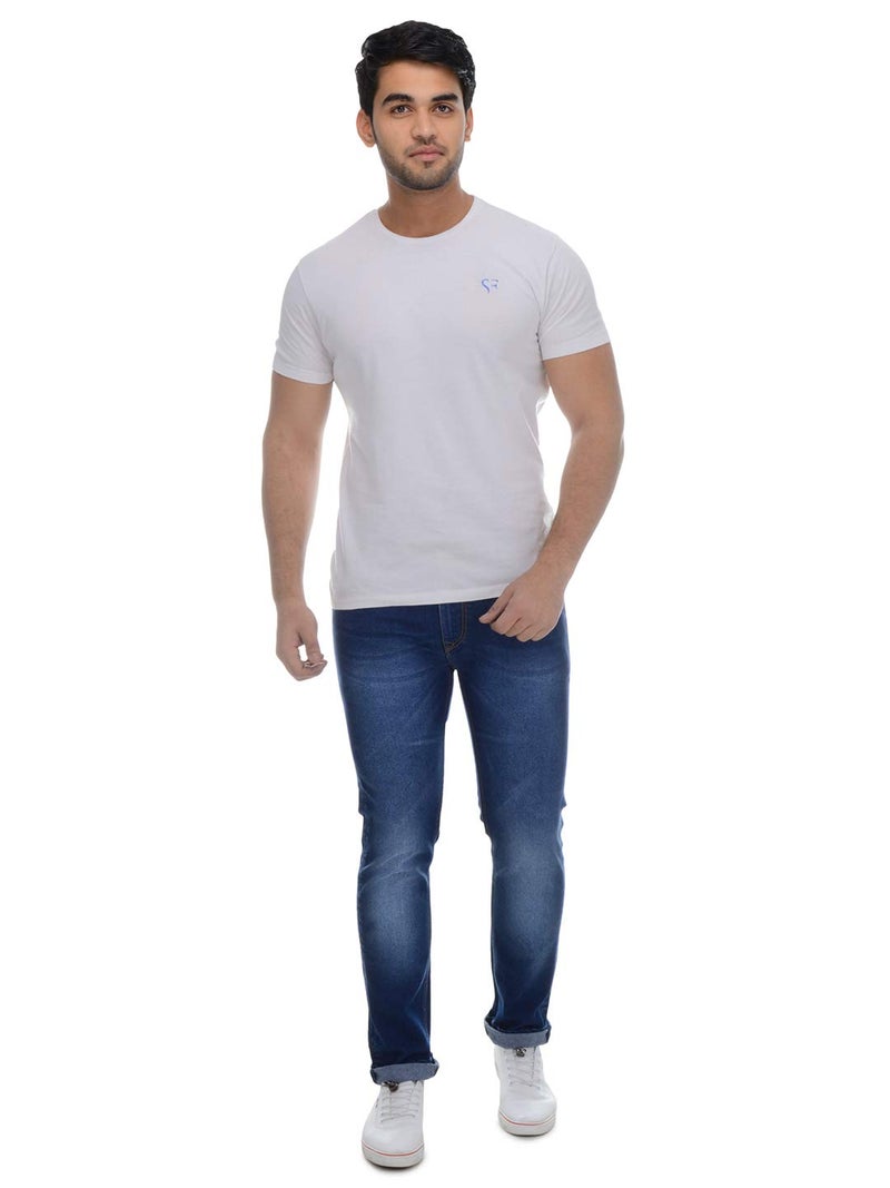 Ben Martin Men's Regular Fit Stretchable 38 Size Dark Blue Cotton Denim Jeans Pant for Men, JJ3-18 - Image 3