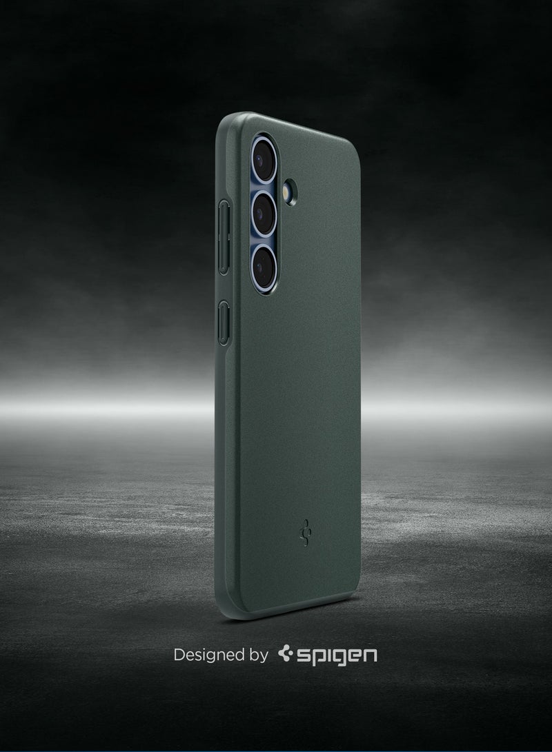 Spigen غطاء ماغ فيت رفيع لجهاز سامسونج جالاكسي S25 مع ميزة ماغ سيف (2025) - أخضر عميق - Image 3