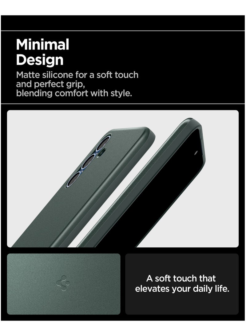 Spigen غطاء ماغ فيت رفيع لجهاز سامسونج جالاكسي S25 مع ميزة ماغ سيف (2025) - أخضر عميق - Image 5