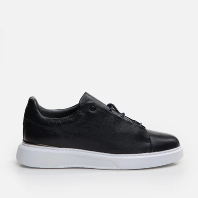 Hotiç 02AYH285670A680 GENUINE Leather Navy Blue Men's Casual Shoes