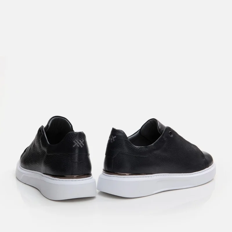 Hotiç 02AYH285670A680 GENUINE Leather Navy Blue Men's Casual Shoes