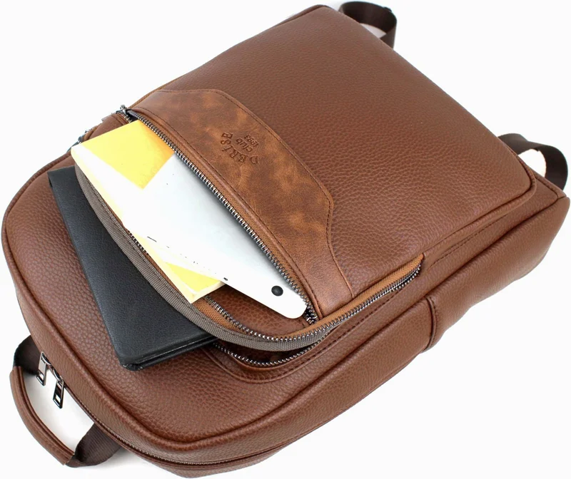 Derise Club Unisex Brown School and Backpack Bag with Laptop Compartment