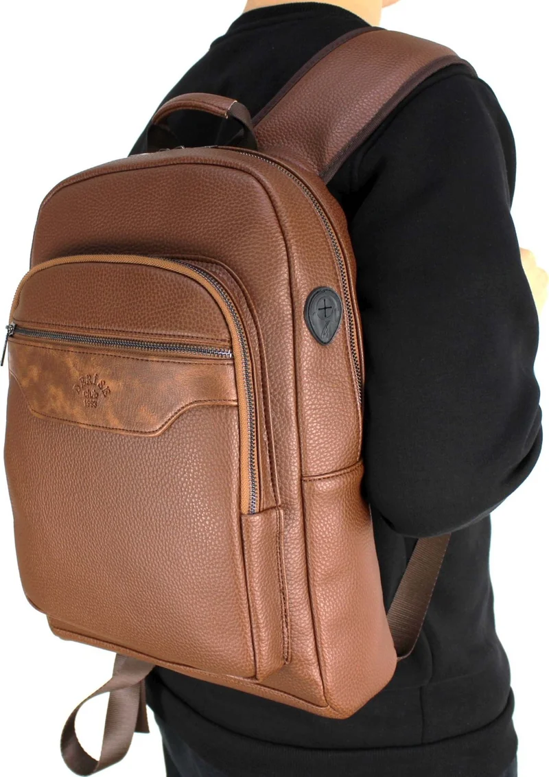 Derise Club Unisex Brown School and Backpack Bag with Laptop Compartment