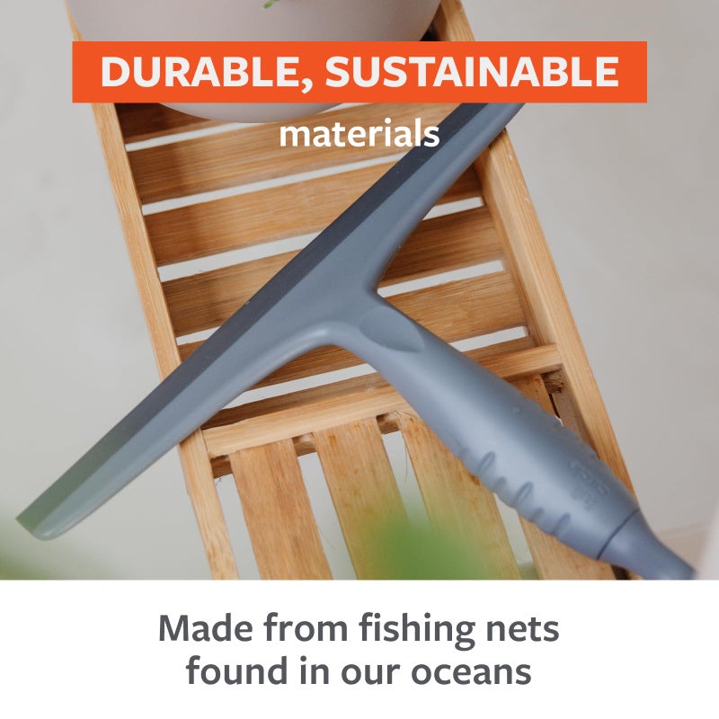Full Circle Clean Ocean Squeegee â€“ Recycled Plastic Shower & Glass Squeegee for Windows, Tile, and Windshields, Streak-Free Finish - Image 4