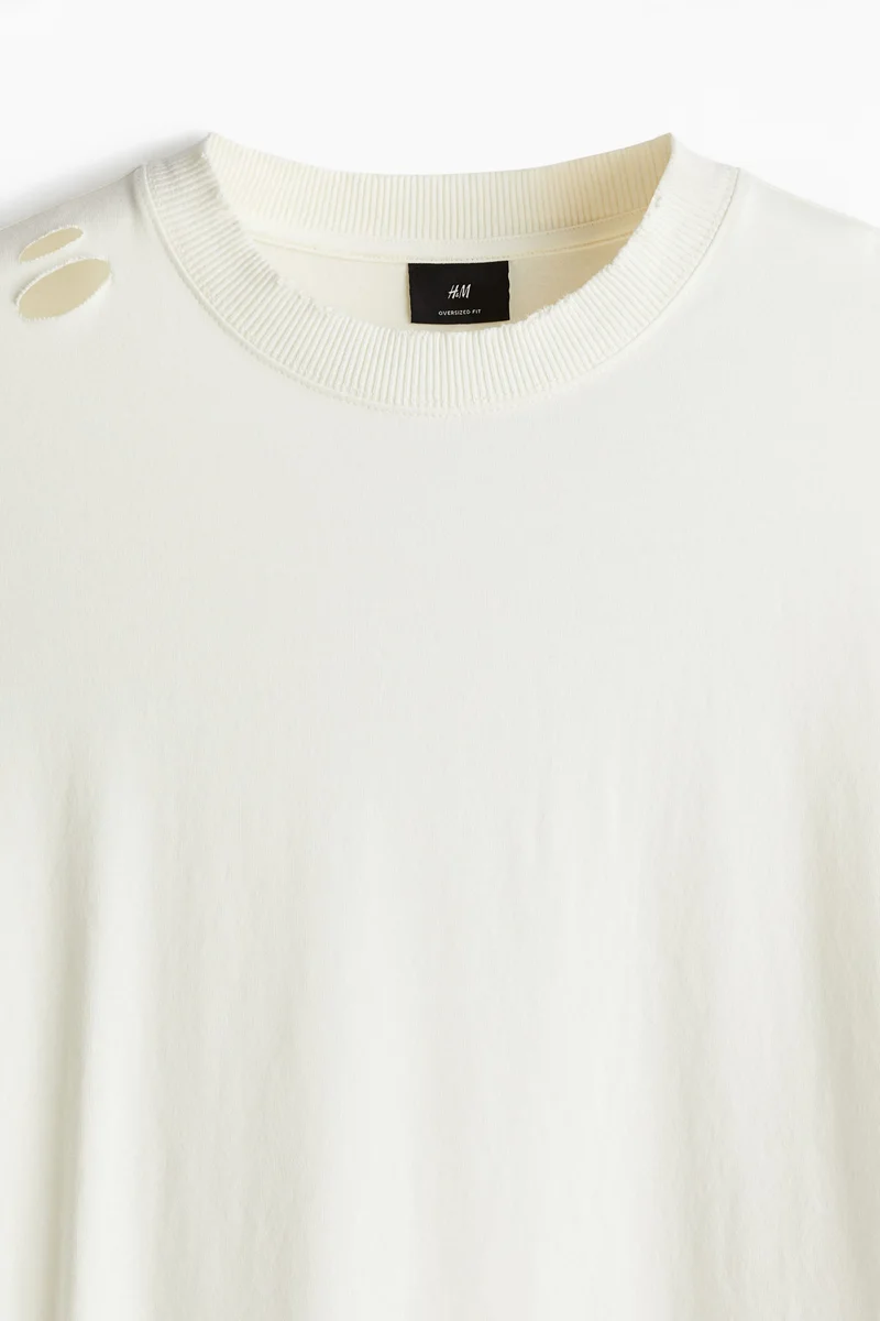 H&M Oversized Fit Worn-look T-shirt