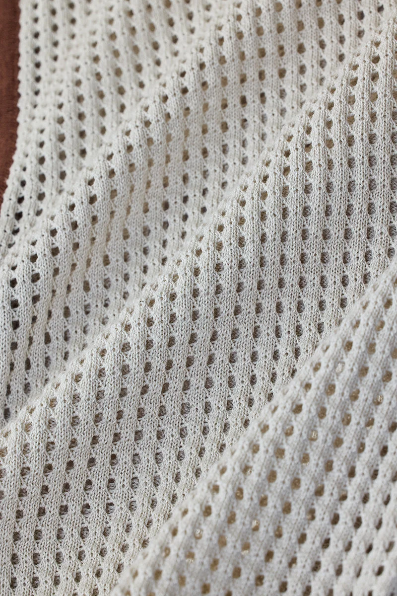 SNITCH Luxe Crochet Polo Shirt