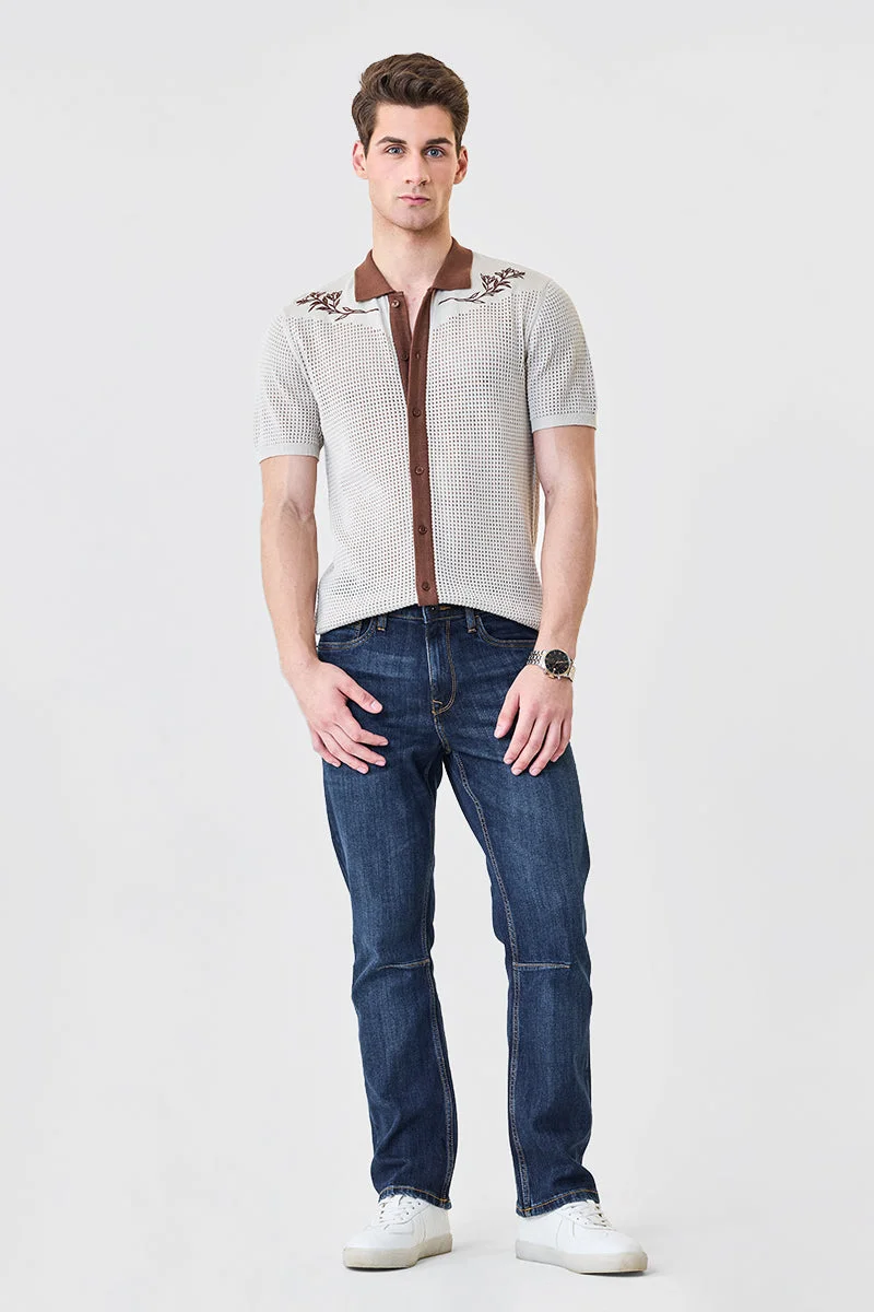 SNITCH Luxe Crochet Polo Shirt