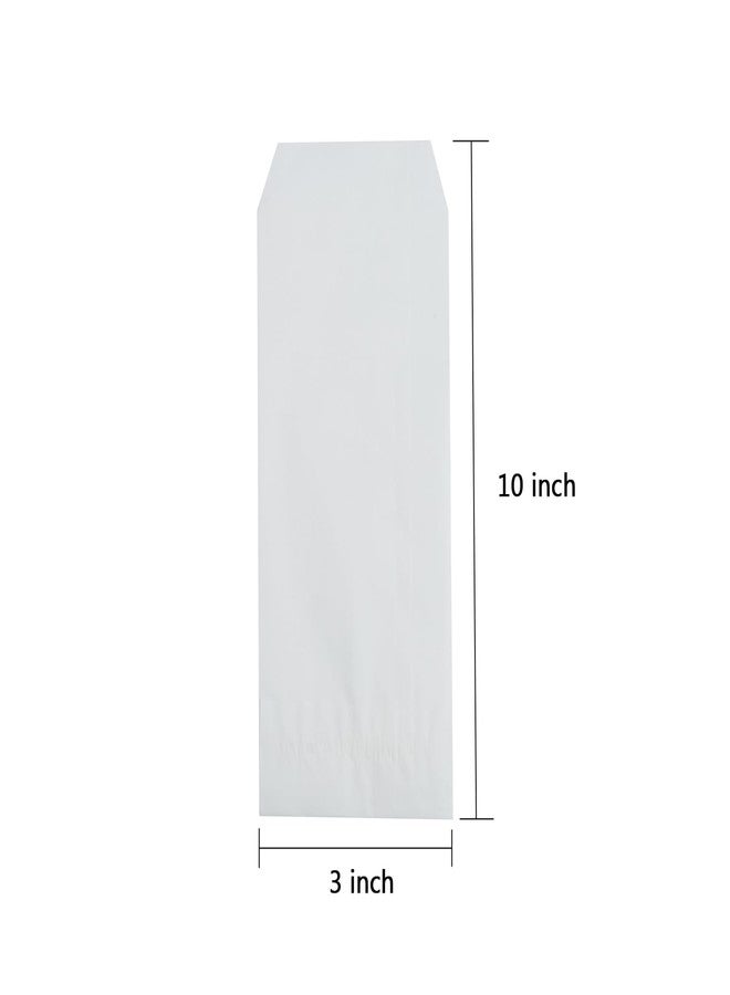 Volanic 100PCS 3X10 Inch Semi-Transparent Glassine Waxed Paper Bags for Kitchen Cutlery Chopsticks Utensils Holder Wedding Party Tableware Silverware Flatware - Image 3