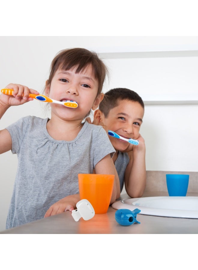 وينر مجموعة من 6 أغطية لفرش الأسنان، أغطية واقية محمولة لفرش الأسنان، مشابك حماية للسفر، حافظة بلاستيكية لحماية فرش الأسنان، أغطية لفرش الأسنان للأطفال، مستلزمات الحمام والمنزل والسفر - Image 5