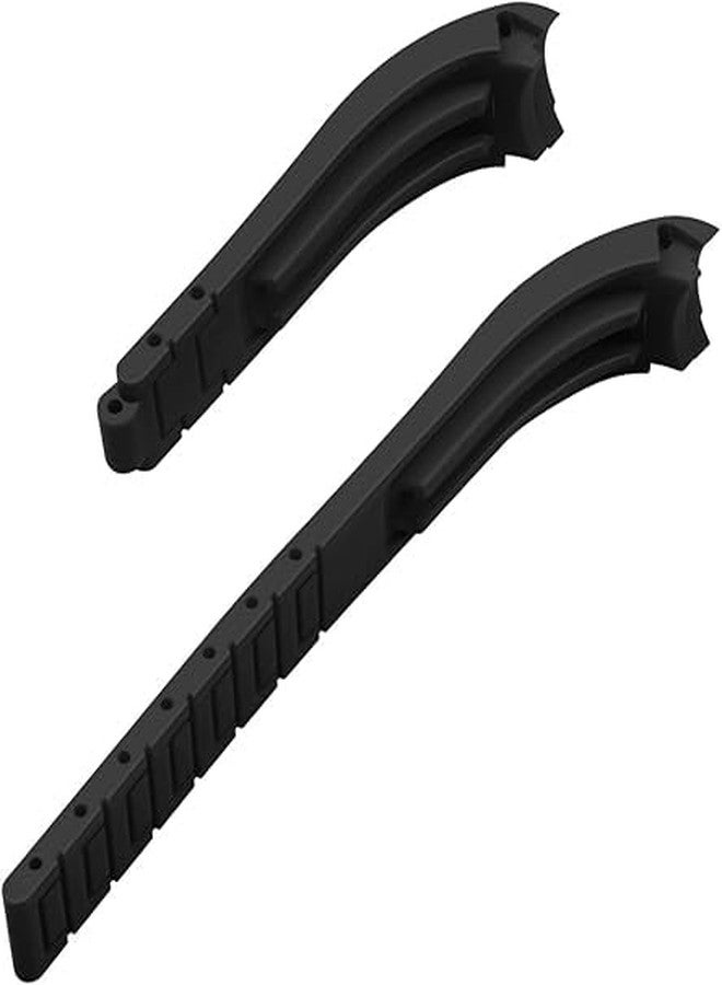 YISIWERA 18mm 20mm 22mm Rubber Watch Band Curved Ends, Soft Black Silicone Watch Bands Strap with Solid High Polised Brushed Double Lock Buckle for Men Women, Black, 22mm, Classic - Image 4