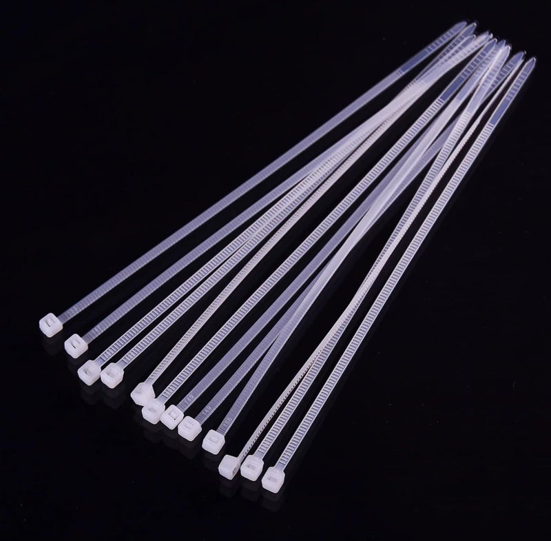 Nylon Cable Ties 25cm Length 4mm Wide (80 Pieces) Aviz Plastic .Self-Locking Straps Plastic Tie Belt