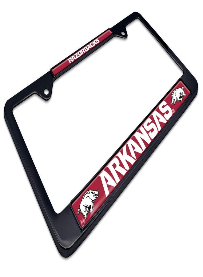 Elektroplate Arkansas Razorbacks Black License Plate Frame - Image 2