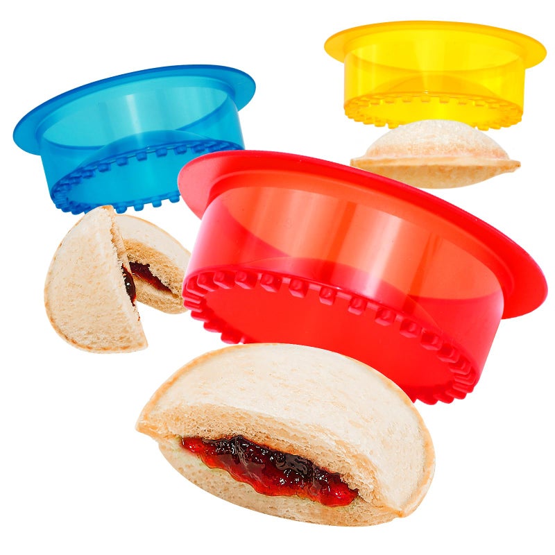 HiYZ HiYZ Sandwich Cutter and Sealer  5 PCS Decruster Sandwich Maker  Peanut Butter and Jelly Crustless Sandwich Bread Pancake Maker Cookie Cutter for Kids Children Boys Girls
