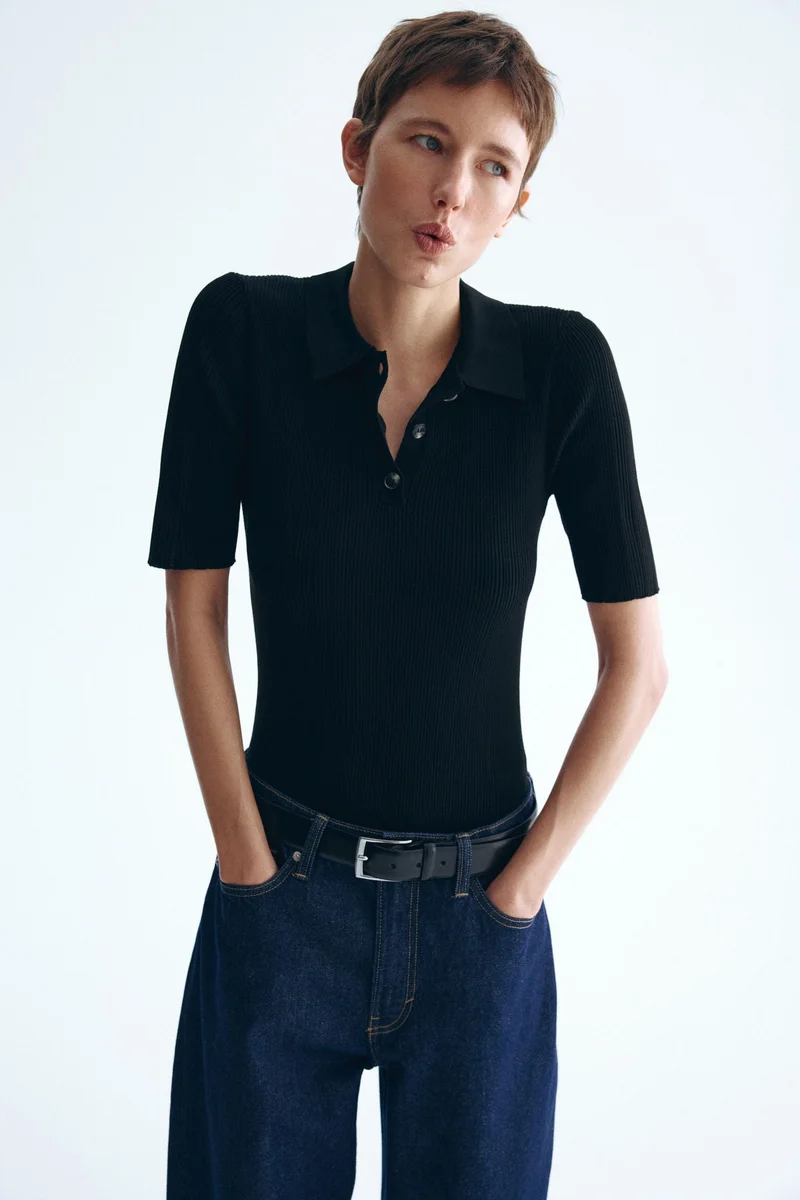 H&M Pointelle-knit top