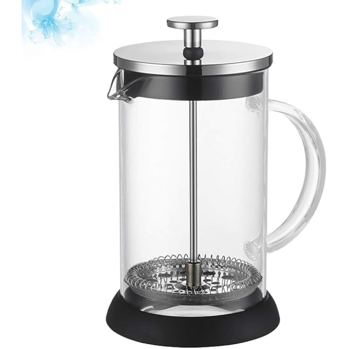 Silk Route Coffee French Press Coffee And Tea Maker Press Glass Borosilicate Glass Coffee Press Stainless Steel Filter Durable And Heat Resistant1000 Ml - Image 3