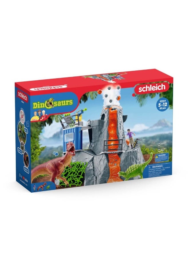 Schleich Dinosaurs Volcano Expedition Base Camp Playset - Image 4