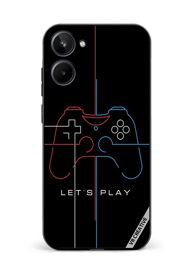 VR CREATIVE Protective Case Cover For Realme 10 Lets Play Design Multicolour - Image 1