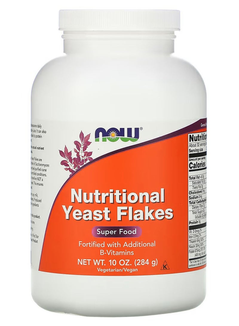 now Nutritional Yeast Flakes, 10 oz (284 g) - Image 1