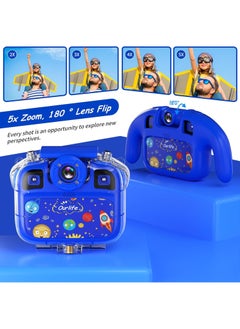 Ourlife Kids Waterproof Camera, Underwater 100FT Digital Camera, Birthday Gifts for Girls Boys, Kids Camera with 15 Photo Frames, 12 Funny Effects, 32GB SD Card, Underwater Action Camera for Kids Age 3-12  - Image 5