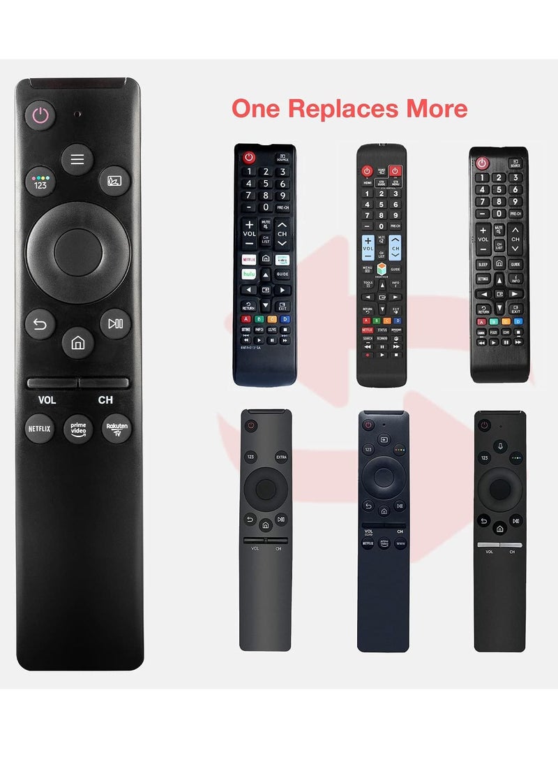 Universal Remote-Control for Samsung Smart-TV, Remote-Replacement of HDTV 4K UHD Curved QLED and More TVs, with Netflix Prime-Video Buttons - Image 2