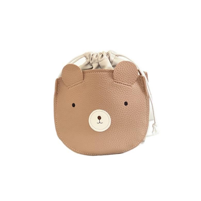 Brown Kids School Backpack with Cartoon Design Comfortable Carry and Daily School Travel Storage - NADI - Image 1
