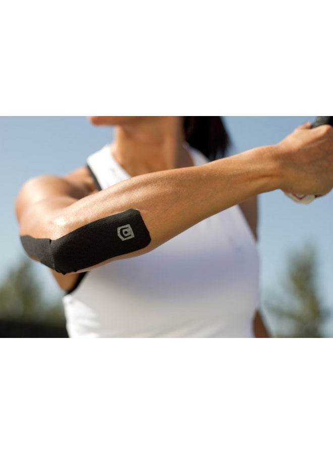 StrengthTape شريط كينيسيو من سترينث تيب، مجموعة شريط ك تيب، شريط رياضي متميز يوفر الدعم والثبات للمنطقة المستهدفة، الظهر والرقبة، أزرق، مجموعة شريط كينيسيو من سترينث تيب - Image 5