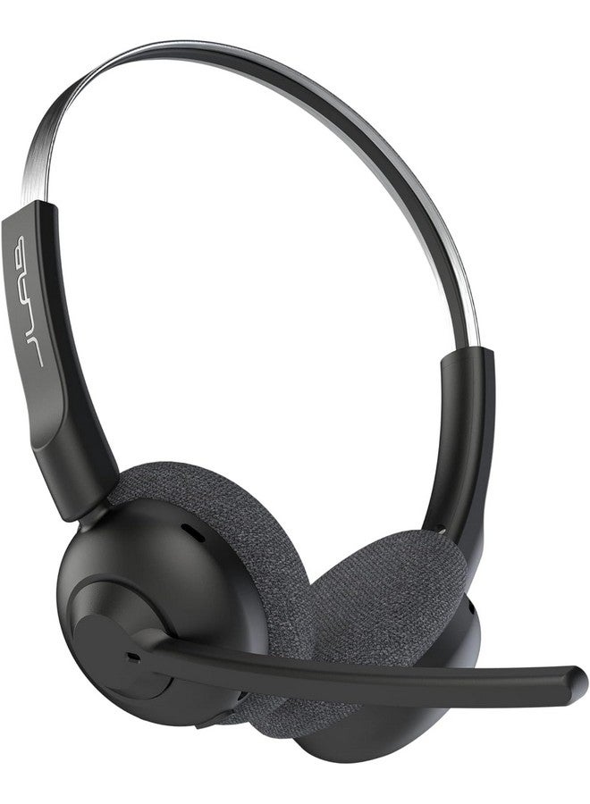 Jlab JLab Go Work Pop On-Ear Wireless Headset, Black, 50+ Hours Playtime, Bluetooth Multipoint, Rotating Boom Mic, Noise Canceling MEMS Microphone, Light-Weight and Portable, for PC/Mac or Mobile - Image 1