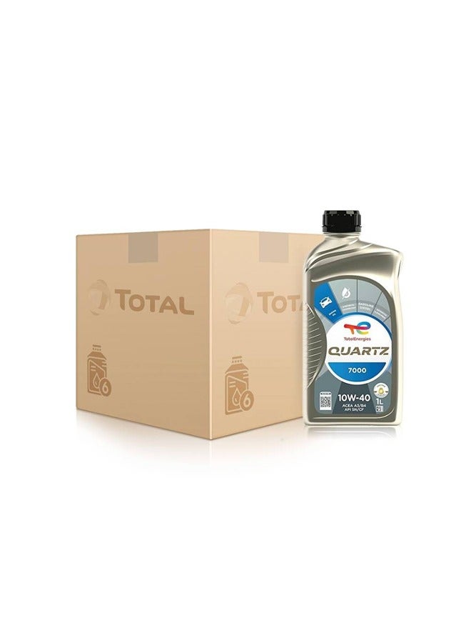 توتال زيت محرك توتال كوارتز 7000 10w40 كرتون 12 حبة